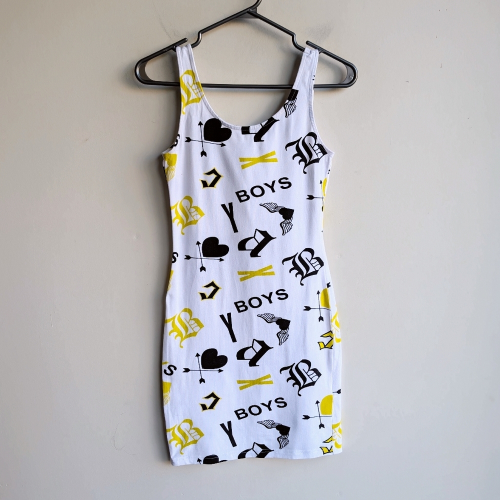 H&M "Boys" Graphic Sleeveless Bodycon Mini dress